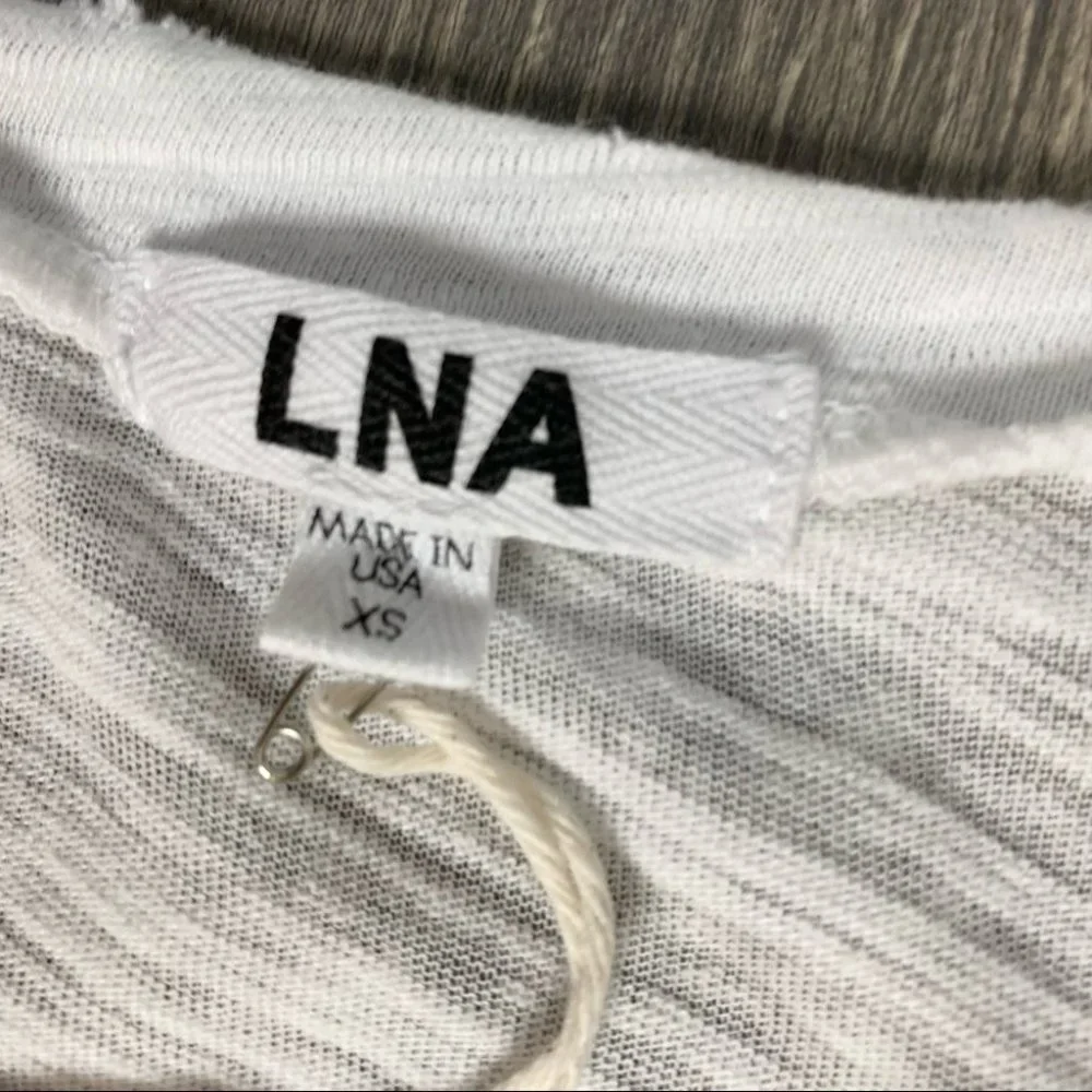LNA Extreme V Tee T-Shirt White Size XS - Picture 8 of 10